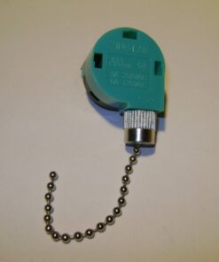 OEM ZING EAR ZE-286 / 286S6 ZE-208 / 208S6 THREE SPEED CEILING FAN PULL SILVER CHAIN CONTROL SWITCH HUNTER FANS