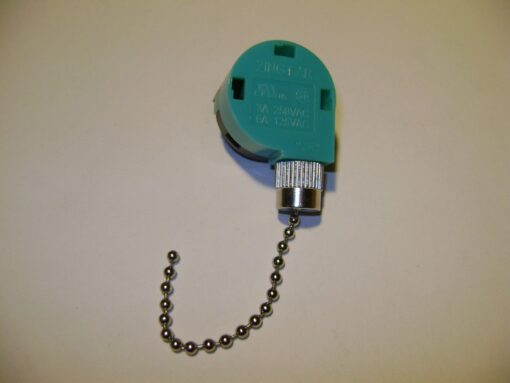 OEM ZING EAR ZE-286 / 286S6 ZE-208 / 208S6 THREE SPEED CEILING FAN PULL SILVER CHAIN CONTROL SWITCH HUNTER FANS