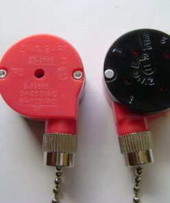 OEM ZING EAR ZE-208S THREE SPEED CEILING FAN SILVER PULL CHAIN CONTROL SWITCH DR73