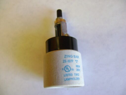 OEM ZING EAR ZE-307P CERAMIC LAMP HOLDER SOCKET WITH ROTARY KNOB TURN SWITCH E136278 DR47