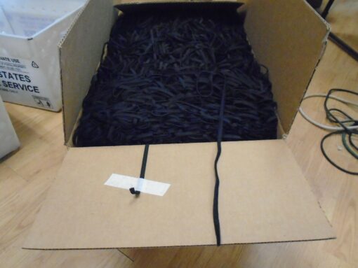 5000 YARDS FULL CASE OF FLAT FOLDED 1/4" BLACK ELASTIC FOR DIY FACE MASK APPAREL, DRAPERY, BEDDING & HOME FURNISHING - WHOLESALE - MADE IN USA